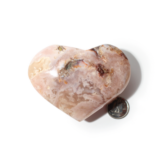 Flower Agate Heart from Stonebridge Imports