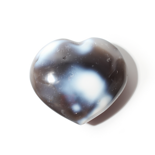 Orca Agate Heart #7 - 2" to 3 1/2" from Stonebridge Imports