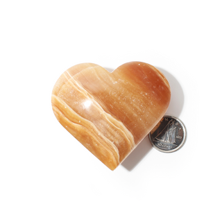Calcite Golden Heart #3 - 1 1/2" to 2 1/2" from Stonebridge Imports