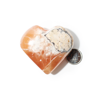 Calcite Honey Heart #4 from Stonebridge Imports