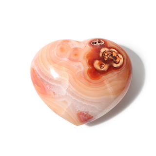 Carnelian Heart #8 - 2" to 3 1/2" from Stonebridge Imports
