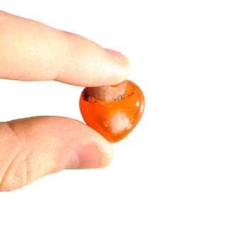 Carnelian Heart Carving "Pocket " 5G to 14.9g    from Stonebridge Imports