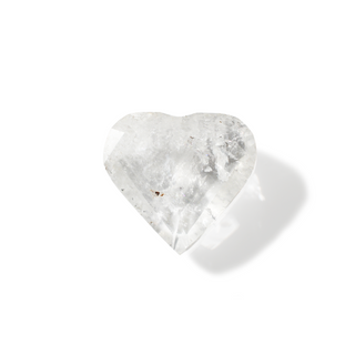 Clear Quartz A Faceted Heart #3 - 1 1/2" from Stonebridge Imports