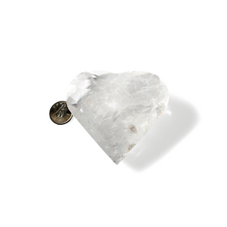 Clear Quartz A Faceted Heart #5 - 2" from Stonebridge Imports