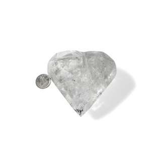 Clear Quartz A Faceted Heart #6 - 2" from Stonebridge Imports