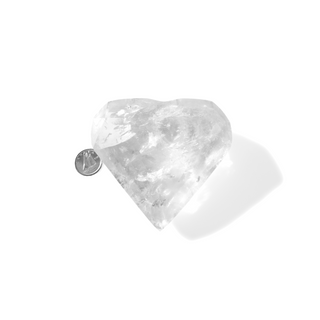 Clear Quartz A Faceted Heart #7 - 2" from Stonebridge Imports