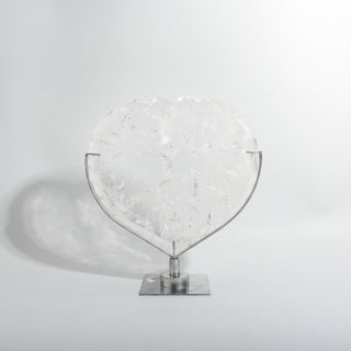 Clear Quartz Heart on Stand Unique #1 from Stonebridge Imports