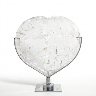Clear Quartz Heart on Stand Unique #1 from Stonebridge Imports