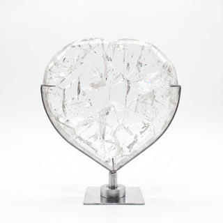 Clear Quartz Heart on Stand Unique #1 from Stonebridge Imports
