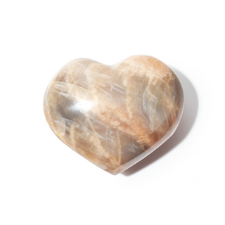 Peach Moonstone Heart #6 - 2" to 3 1/4" from Stonebridge Imports