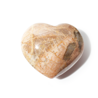 Peach Moonstone Heart #9 - 2 3/4" to 4" from Stonebridge Imports