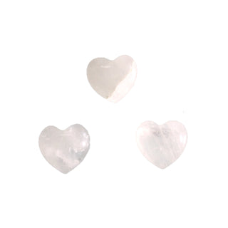 White Quartz Puffy Mini Heart - 3 pack    from Stonebridge Imports