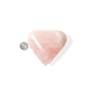 Rose Quartz A Faceted Heart #6 - 2" from Stonebridge Imports