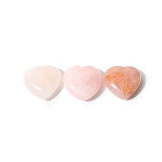 Rose Quartz Heart #1 - 3 Pack from Stonebridge Imports
