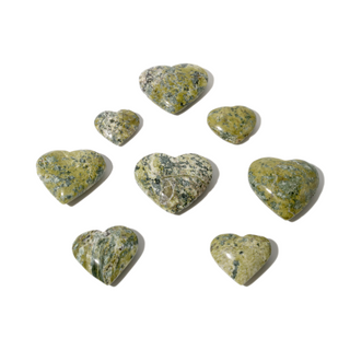 Serpentine B Heart Carvings - 7 to 10 Pieces - 1kg Box    from Stonebridge Imports