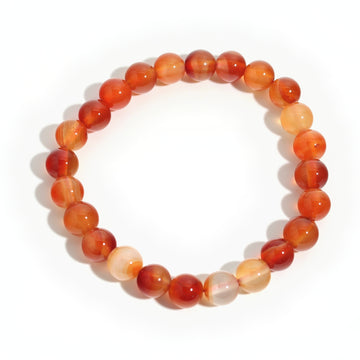 Find Your Fire Carded Bracelet - Carnelian 8mm from Stonebridge Imports