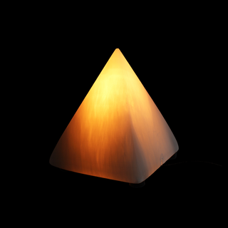 Selenite Pyramid Lamp - 6" from Stonebridge Imports