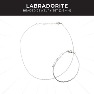 Labradorite Beaded Jewelry Set (2-3mm) from Stonebridge Imports