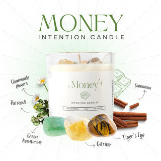 Crystal Intention Candle (Now in Clear Vessel!) from Stonebridge Imports