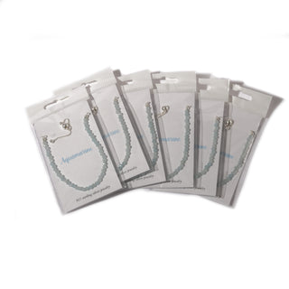 Aquamarine Sterling Silver Bracelet - 6 pack    from Stonebridge Imports