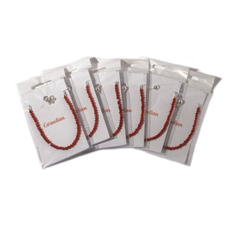 Carnelian Sterling Silver Bracelet - Pack 6 - Pack   from Stonebridge Imports