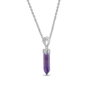 Amethyst Point Sterling Silver Pendant - 6 pack    from Stonebridge Imports