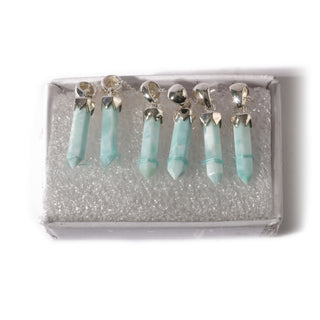 Larimar Point Sterling Silver Pendant - 6 pack    from Stonebridge Imports
