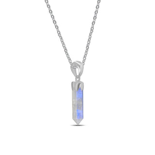 Rainbow Moonstone Point Sterling Silver Pendant - 6 pack    from Stonebridge Imports