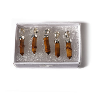 Tiger Eye Point Sterling Silver Pendant - 5 pack    from Stonebridge Imports