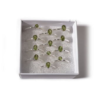 Peridot Sterling Silver Rings - 12 pack    from Stonebridge Imports