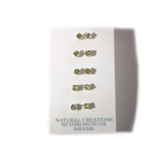 Peridot Sterling Silver Stud - 5 pack    from Stonebridge Imports