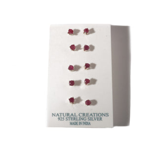 Ruby Sterling Silver Stud 5 pack    from Stonebridge Imports