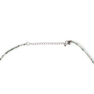 Moss Agate Bead Necklace - 2-3mm from Stonebridge Imports