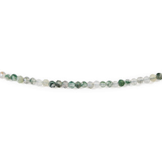 Moss Agate Bead Necklace - 2-3mm from Stonebridge Imports