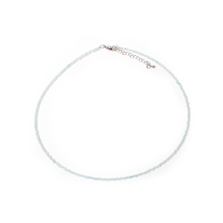 Aquamarine Bead Necklace - 2-3mm from Stonebridge Imports