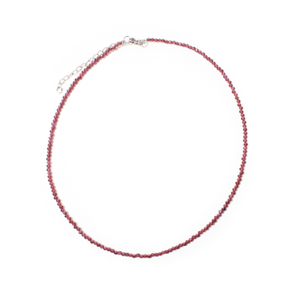 Garnet Bead Necklace - 2-3mm from Stonebridge Imports