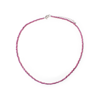 Red Ruby Bead Necklace - 2-3mm from Stonebridge Imports