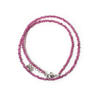 Red Ruby Bead Necklace - 2-3mm from Stonebridge Imports
