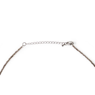Smoky Quartz Bead Necklace - 2-3mm from Stonebridge Imports