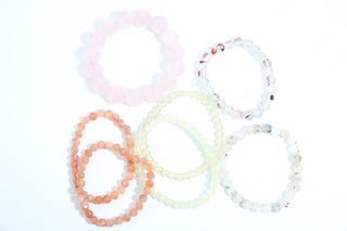 Rose Quartz, Sunstone, Fire Quartz Bracelet OTT Bundle from Stonebridge Imports