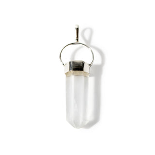 Clear Quartz Polished Point - 925 Silver Pendant from Stonebridge Imports