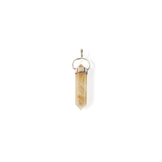 Rutilated Quartz Double Terminated - 925 Silver Pendant from Stonebridge Imports
