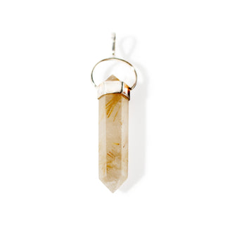 Rutilated Quartz Double Terminated - 925 Silver Pendant from Stonebridge Imports