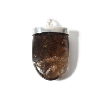 Smoky Quartz Tongue - 925 Silver Pendant from Stonebridge Imports