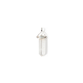 Clear Quartz Double Terminated Swivel - 925 Silver Pendant from Stonebridge Imports