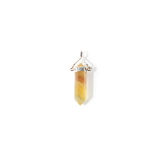 Fluorite Yellow Double Terminated Swivel - 925 Silver Pendant from Stonebridge Imports
