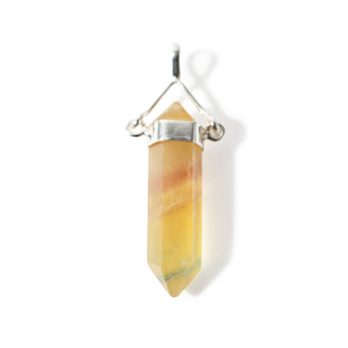 Fluorite Yellow Double Terminated Swivel - 925 Silver Pendant from Stonebridge Imports