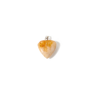 Citrine Heart - 925 Silver Pendant (Enhanced) from Stonebridge Imports
