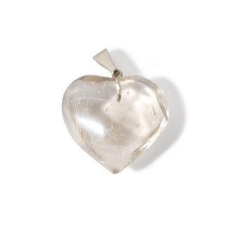 Smoky Quartz Heart Nickel - 925 Silver Pendant from Stonebridge Imports