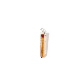 Tangerine Quartz Natural Point - 925 Silver Pendant from Stonebridge Imports